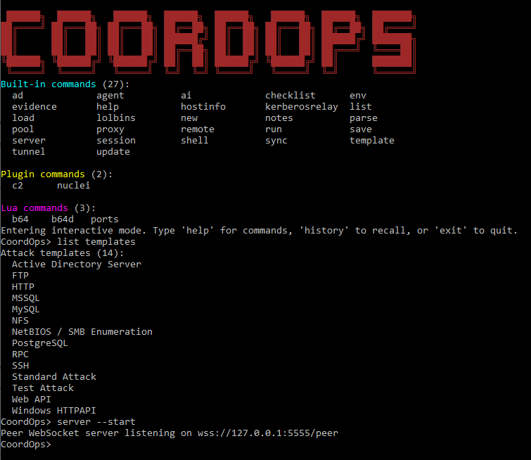 CoordOps Console interface preview