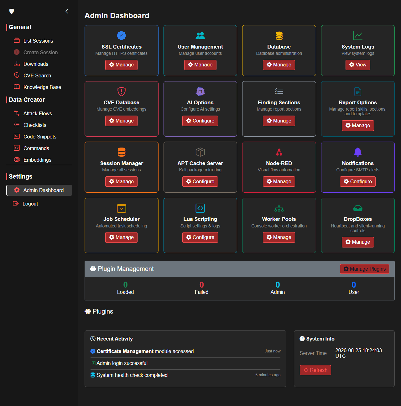 CoordOps Server interface preview