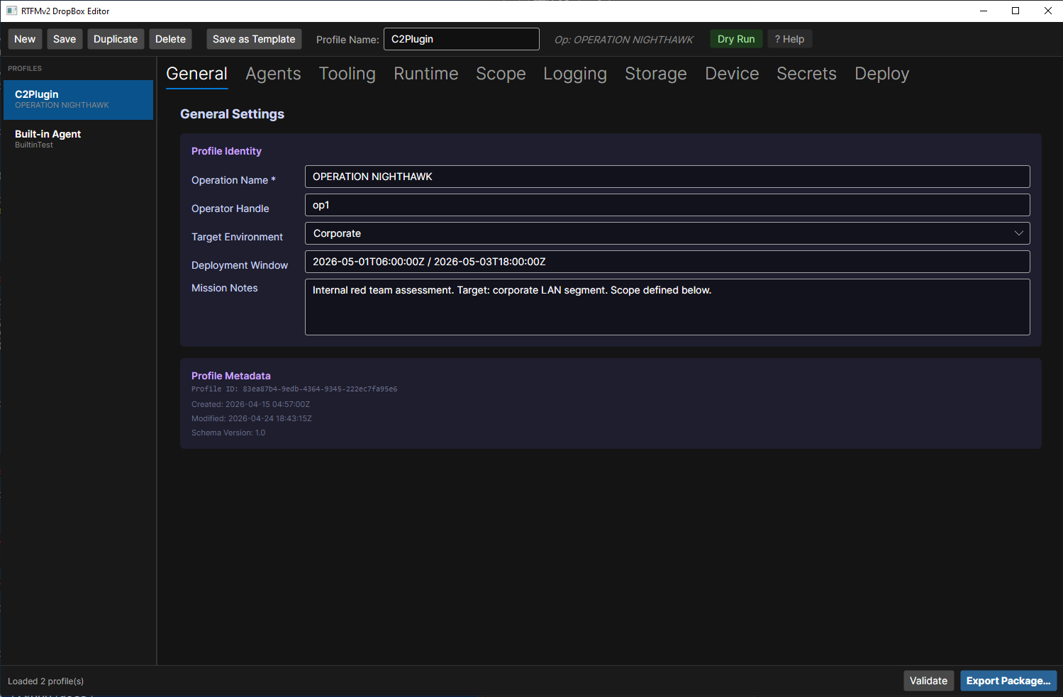 CoordOps DropBox Editor