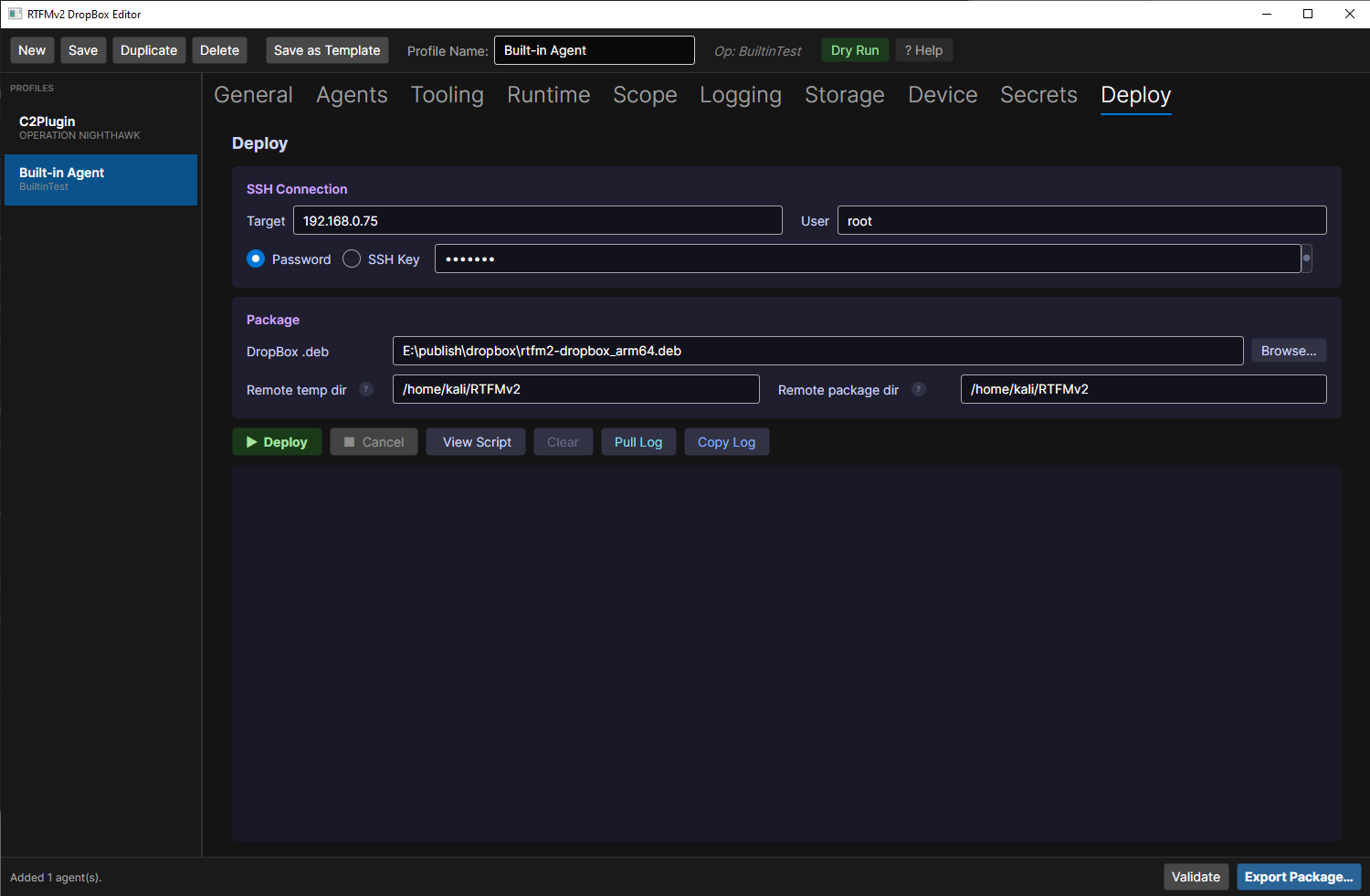 CoordOps DropBox Editor deployment controls